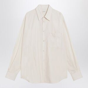 Lemaire Men's Ivory Cotton And Silk Shirt